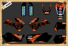 TEAM GRAPHICS DECALS FOR KTM SXF MXC SX EXC