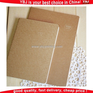 OEM custom plain kraft notebook kraft paper notebook plain paper spiral notebooks