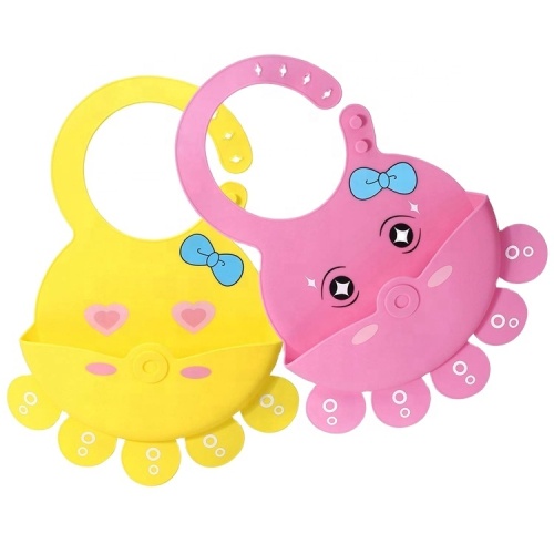 Cute Octopus Shape Silicone Baby Bibs