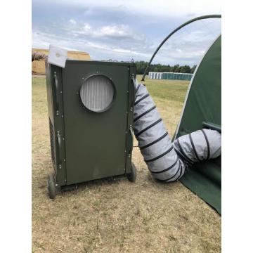 Field Medical tent with air conditioner cooling