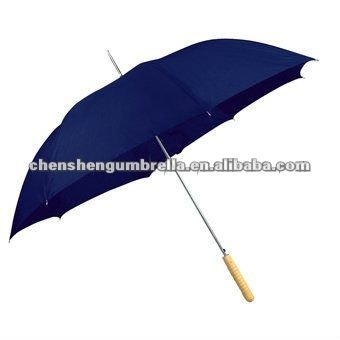 long handle straight navy blue umbrella