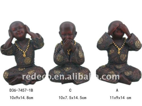 Resin decorative buddha craft