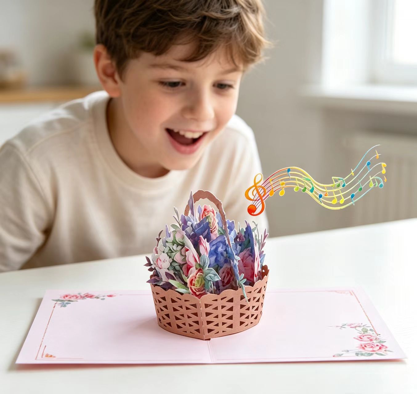 Wyskakujące karty kwiatowe 3D Pop up 3d flower cards