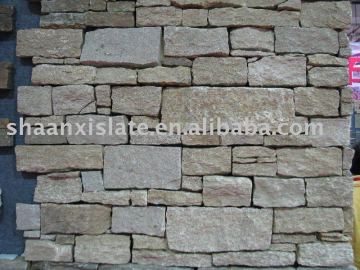 yellow split culture stone veneer