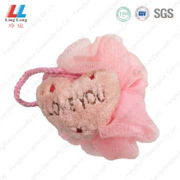 Pink style lovely mesh sponge ball
