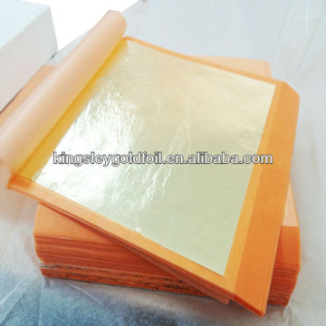 imitation gold leaf in booklet 14x14 bronze leaf