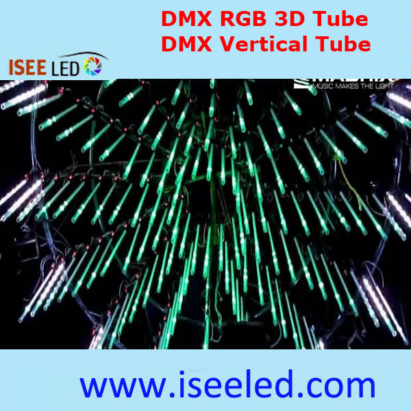 Music Activated Vertical Led 3D Tube Light