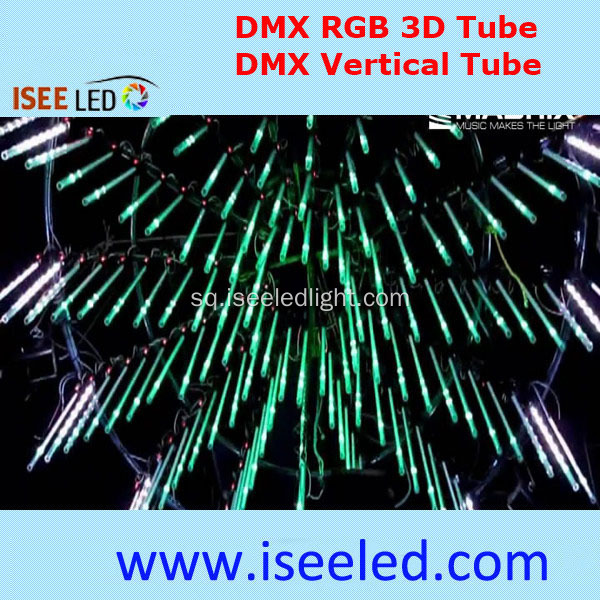 Muzikë 3D DMX Tube Light Madrix i pajtueshëm