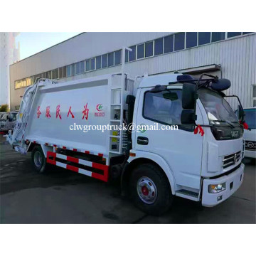 Dongfeng 6 ruedas Comprima la carga del camión de basura