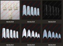 wholesale-- 500 Natural False Nail Tips Acrylic Artificial Half Nail Tips