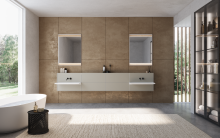 Aluminum Wall Mounted Bathroom Vanity Cabinet