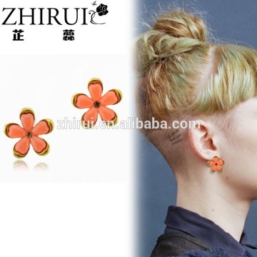 fashion fancy flower stud resin earring earrings