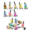 Colorful Pearl Milk Tea Glass Bottle Resin Cabochon Drink Cup Keychain Making Diy Pendants Jewelry Ornament