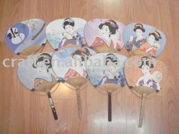 Bamboo Strip Paper Fan