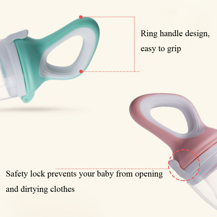 Food grade newborn pacifiers silicone nipple baby fruit feeder