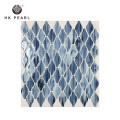 Blue Art Mosaic Wall Tiles For Living Room