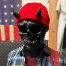 Devil Horn Knitted Hat - Novelty Winter Warm Hat for Adults