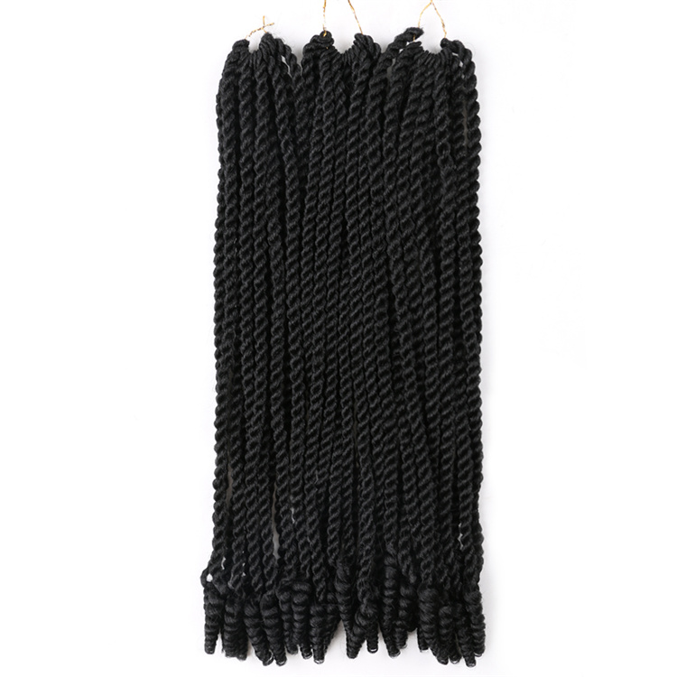 Pre-twisted Soft Coily ends Senegal Twist Crochet Braids Curly