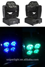4*15w infinitive rotation LED beam&wash moving head lights ,beam wash LED mini moving head light,mini wash moving head light