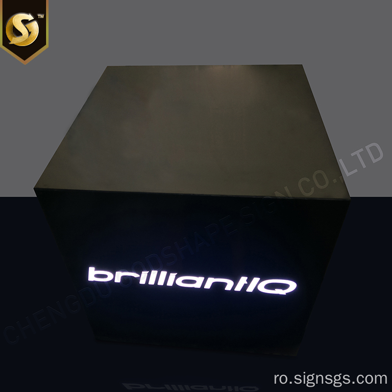 Publicitate super subțire cutia de lumină metalică personalizată