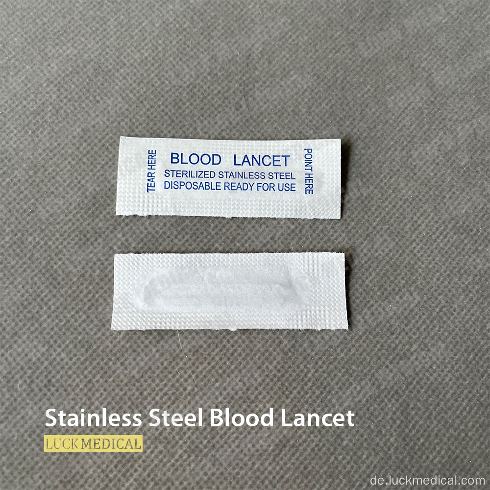 Blood Lancet Edelstahl