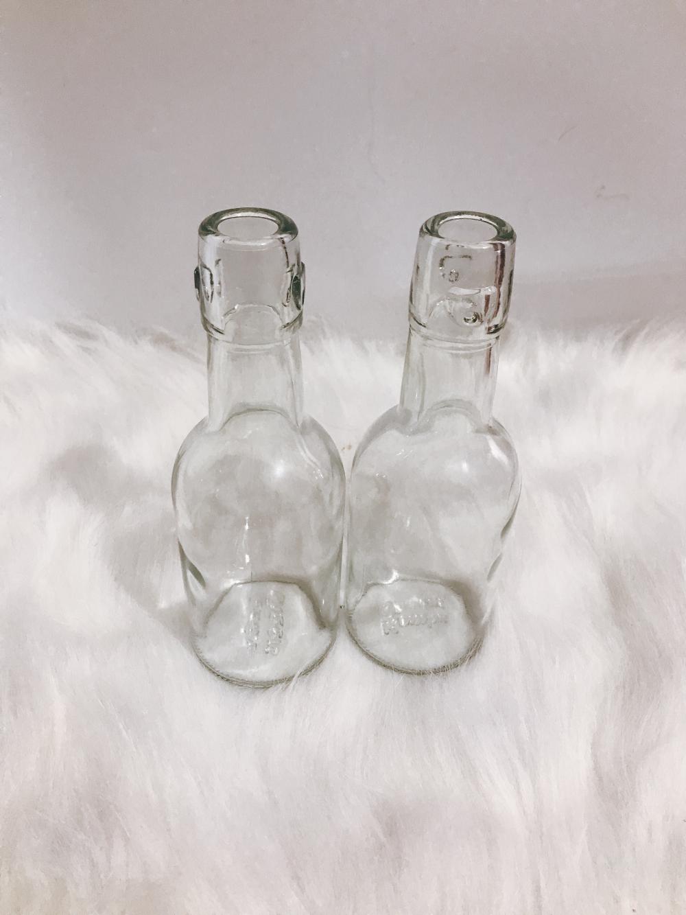 250 ml transparent buckle bottle