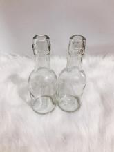 Transparent Le buckle  Button Glass Bottle