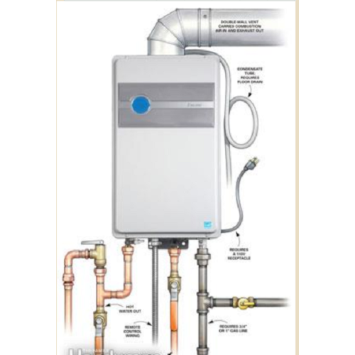 Tankless Pemanas Air Panas Electric Rheem 12L