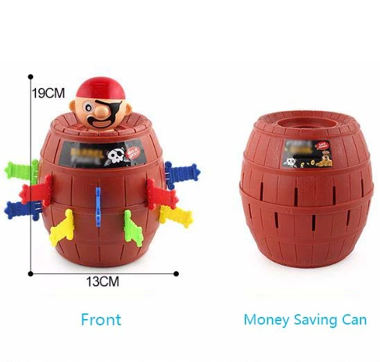 Novelty Kids Funny Lucky Game Tricky Pirate Barrel Game