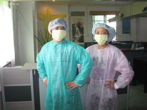 Disposable Medical Non Woven Fabric For Lab Coat Caps