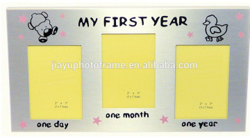 Baby first year photo frame , 2x3" photo frame , three photo frame