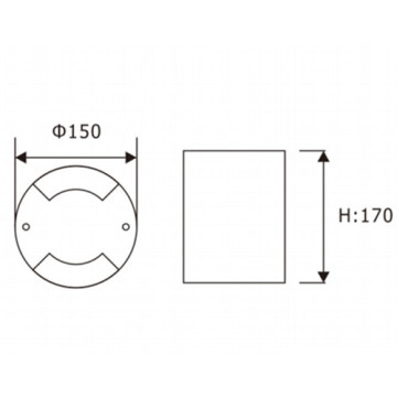 LEDER Đèn LED âm trần 15W điện áp thấp màu đen