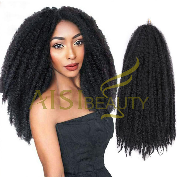 Aisi Beauty Wholesale Multi Color Soft Afro Kinky Marly Braiding Hair Extensions Crochet Hairpiece Synthetic Braiding Hair
