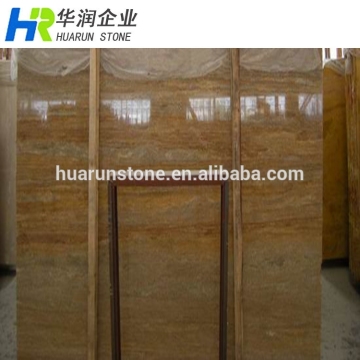 Golden Silk Travertine Polished Natural Stone Slab