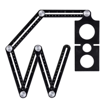 Multi Angle Measuring Ruler - Six-Sided Aluminum Alloy Angle Measuring Tool