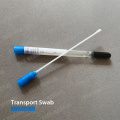 Swab de transporte com dica de rayon no tubo