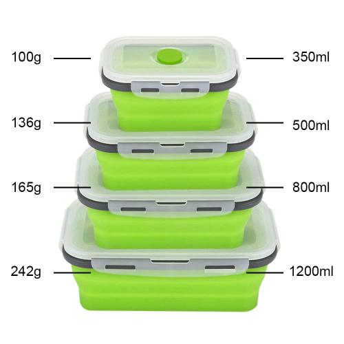 Silicone Folding Reusable Food Storage Container