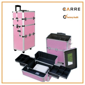 professional beauty trolley rolling nail case