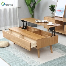 Modern Wooden Coffee Table Sofa Center Table Design Folding Tea Table