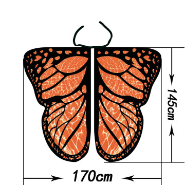 Butterfly Wings Shawl Fairy Soft Fabric for Women Ladies Party Nymph Costume Accessory