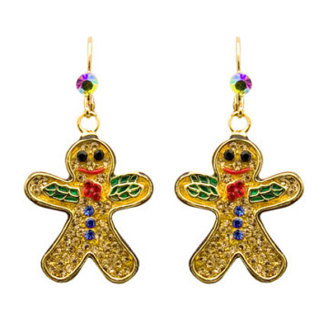 Haibo-similar drop earring with gold plated and diamond