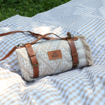 Estera de tela de picnic para acampar al aire libre de salida de otoño