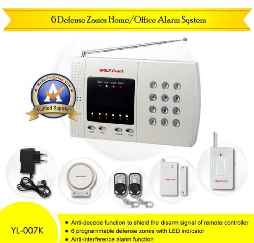 Burglar Alarm with LED Wireless Calling System Personal Alarm System (YL-007K)