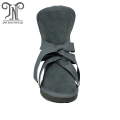 Boys Kanak-kanak Gray Boots Boots dengan Double Shoes