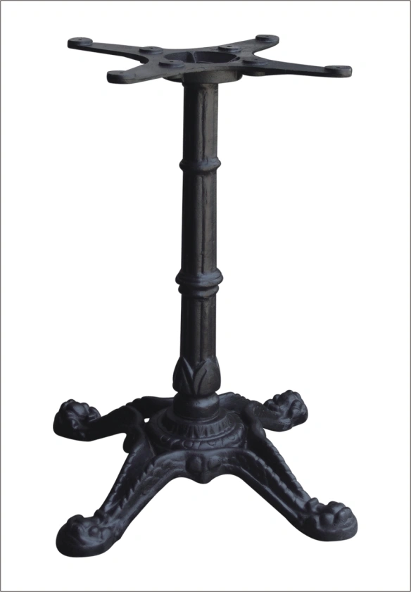 Black Color Indoor Coffee Shop Cast Iron Legs Outdoor Steel Table Base