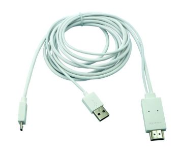 Colorful Mhl Hdmi Cable 30ft For Samsung , Htc With Integrated Cec