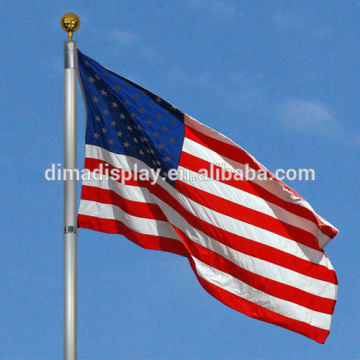 telescopic pole for flag, aluminum flag poles