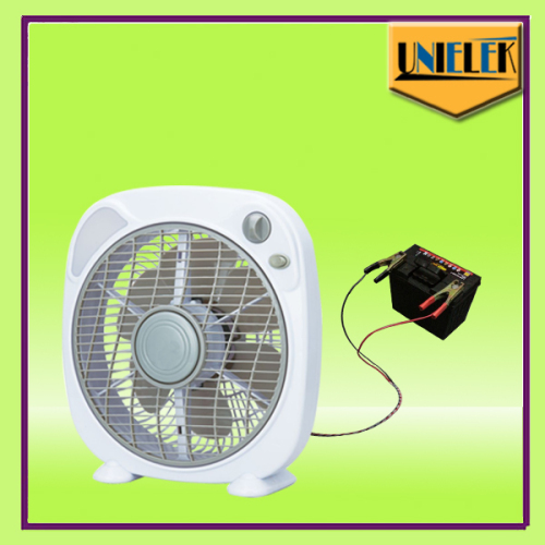 12v dc energy appliances LED light solar power fan 10 inch dc box fan price