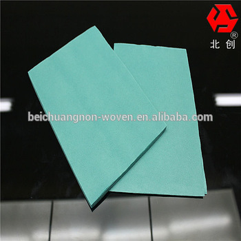 SMS green color non woven fabric, SMS green nonwoven fabric, SMS green nonwoven