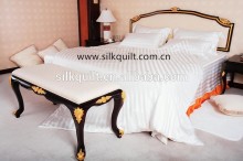 19mm Oeko--certification 100% charmeuse silk queen quilt cover sets